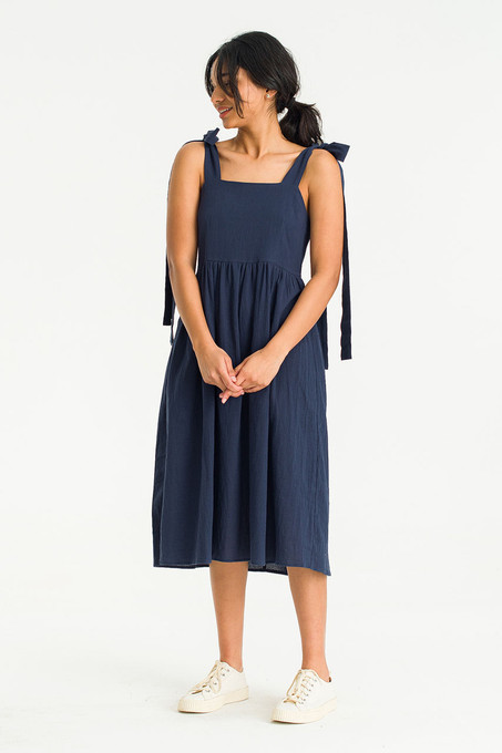 Messina Dress  Navy – oliveandclover