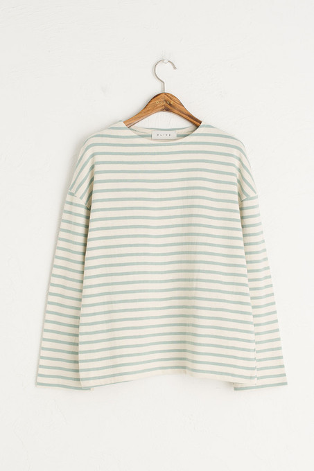 Pastel Stripe Tee, Mint