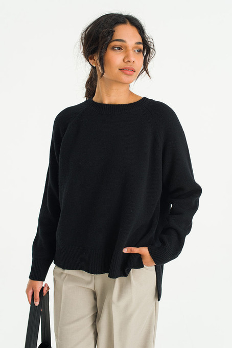 【OUAT】008  Knit ブラック OUAT/オーユーエーティー】META ZIP KNIT（ニット/セーター