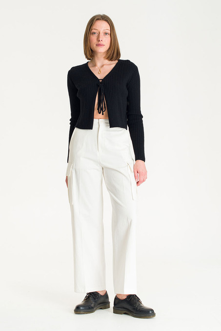 ◆THE MUSEUM VISITOR◆ HEART CARGO COTTON PANTS IVORY 13272 20230219-022-IVORY-01__20025.