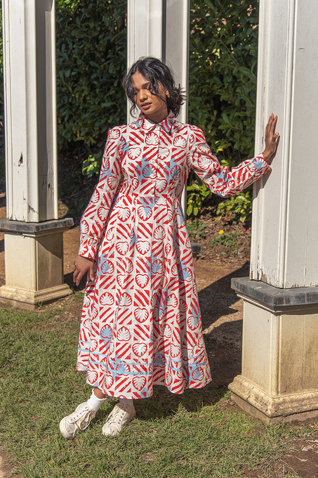 OLIVE GUA SHA HONEYSUCKLE DRESS