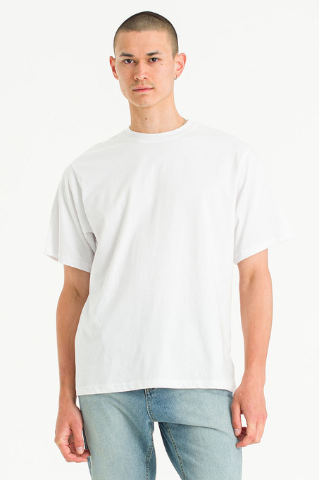 ★SATUR★ All Day Slavic Short Sleeve T-Shirt Organic White 20231011-068-WHITE-04__58497.