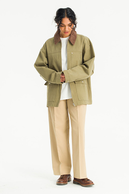 OHOTORO Hackney Jacket khaki カーキ hackney short jacket | OHOTORO