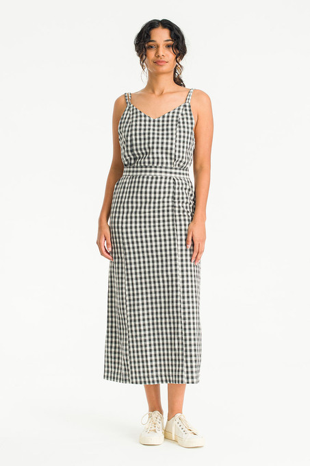 Juni check dress Black Sサイズ 正規品］Juni check dress black S staff sewing | nounours books by