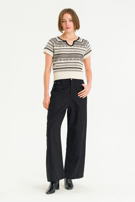 2023SS LOOK掲載 blurhms Heavy Linen Pants Frankie Heavy Linen Trousers - Linenfox