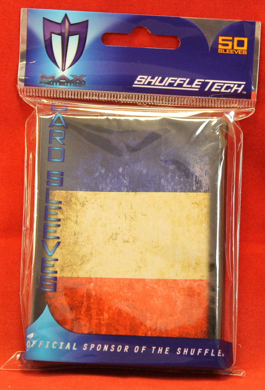 american flag card sleeves mtg Max Protection 50 MTG Standard Card Sleeves Flag France
