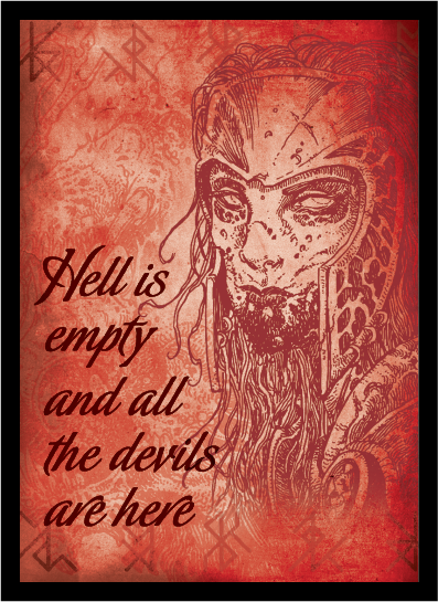 Legion 50 MTG Standard Card Sleeves Deck Protector - Hell