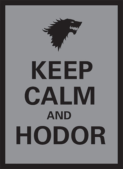 Legion 50 MTG Standard Card Sleeves Deck Protector - Keep Calm and Hodor