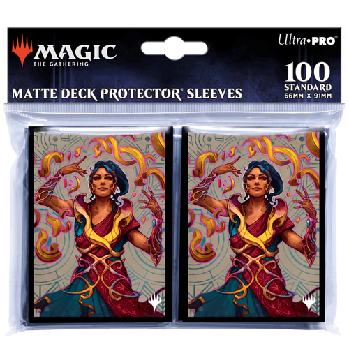 Ultra Pro 100 MTG Standard Card Sleeves Caverns Ixalan Saheeli