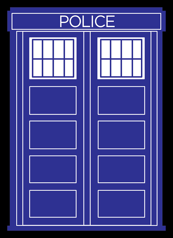doctor who police box stencil