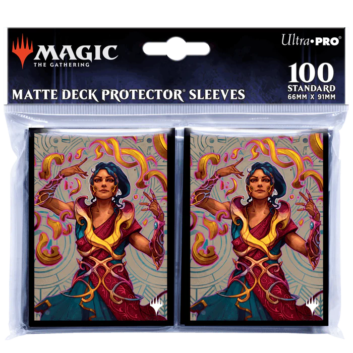 Ultra Pro 100 MTG Standard Card Sleeves Caverns Ixalan Saheeli - MTG Sleeves