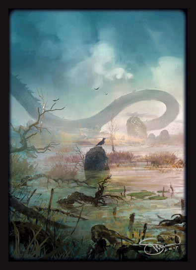 Legion 50 MTG Standard Card Sleeves Deck Protector - Velinov Swamp