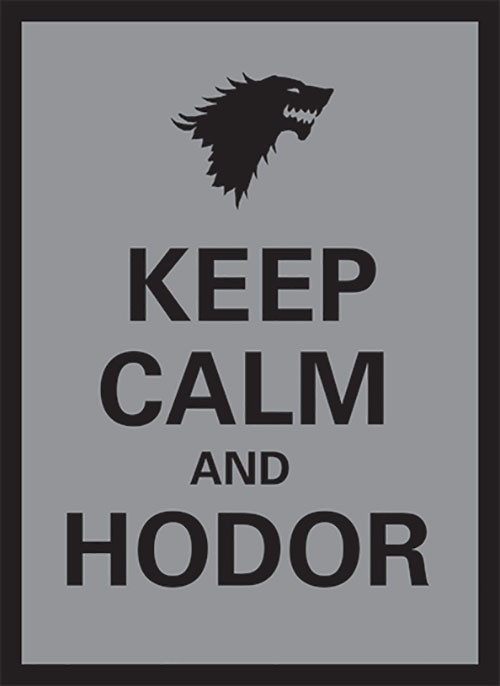Legion 50 MTG Standard Card Sleeves Deck Protector - Keep Calm and Hodor - MTG  Sleeves