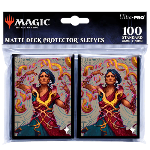 Ultra Pro 100 MTG Standard Card Sleeves Caverns Ixalan Saheeli - MTG Sleeves