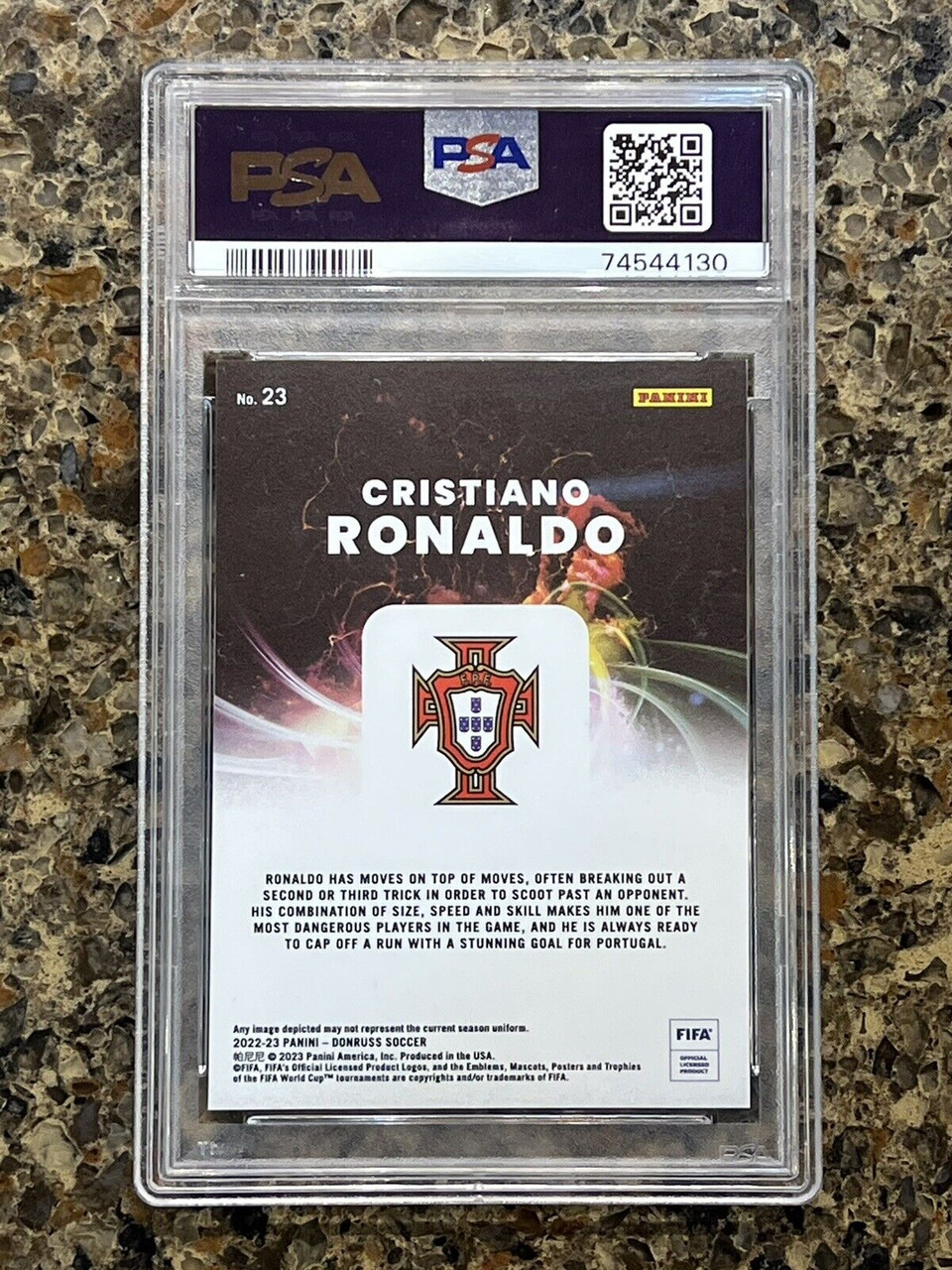 2022 PANINI DONRUSS FIFA - CRISTIANO RONALDO NIGHT MOVES #23 - GEM