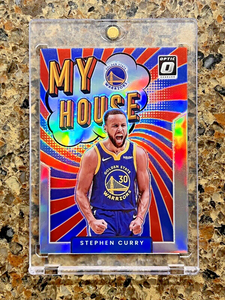 Stephen Curry 2021-22 Panini Donruss Optic MY HOUSE Holo Prizm #3 Gem Mint