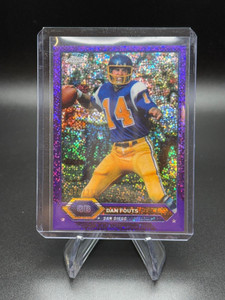 2023 Topps Composite Dan Fouts Topps Chrome Purple Speckle Refractor 070/250 HOF