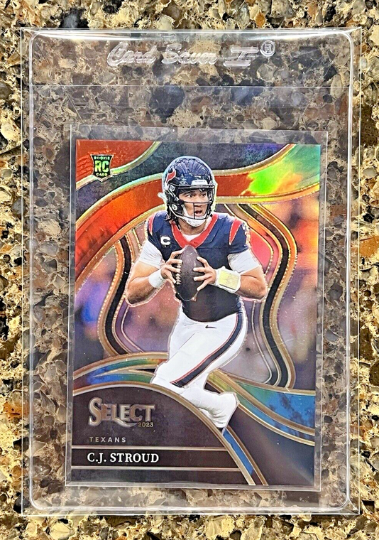 C.J. Stroud RC 2023 Panini Select Club Level Tie-Dye Prizm #17/25 Rookie RARE!!!