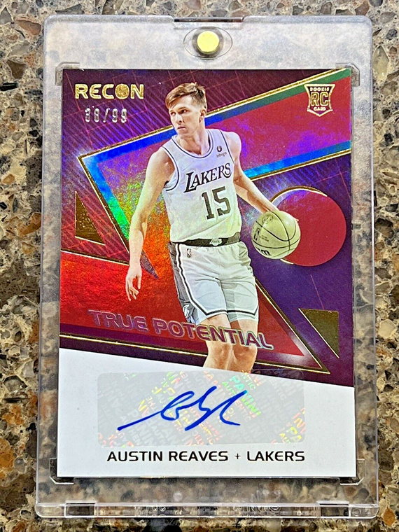 Austin Reaves RC 2021 Panini Recon True Potential 38/99 RARE ROOKIE AUTOGRAPH SP