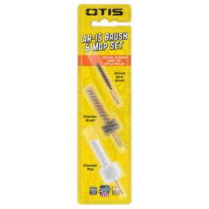 Product image of the Otis Technology AR-15 Brush & Mop Set  for  5.56NATO/.223REM in retail packaging