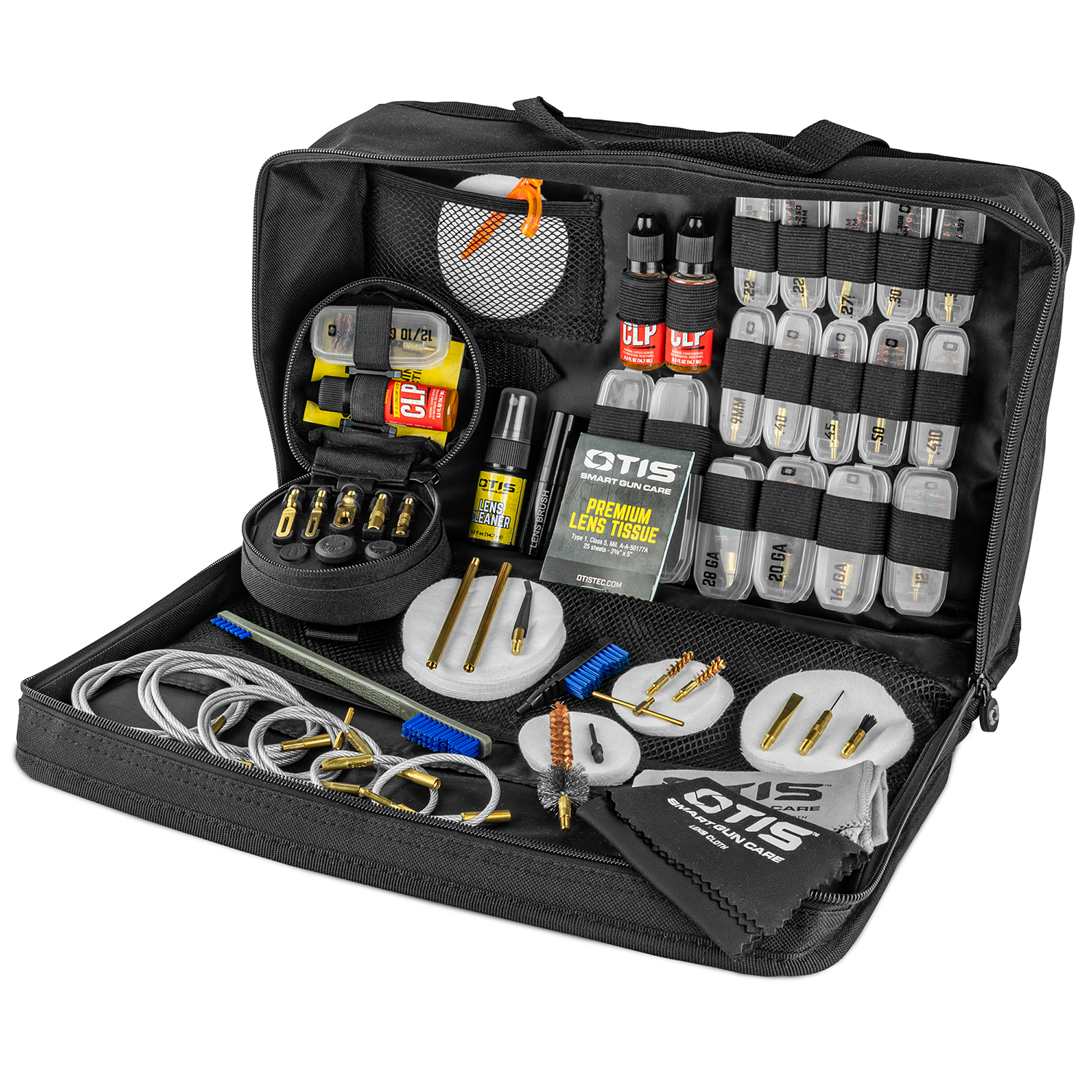 Product image of the Otis Technology, Otis Elite Universal Gun Care System, displayed open facing left