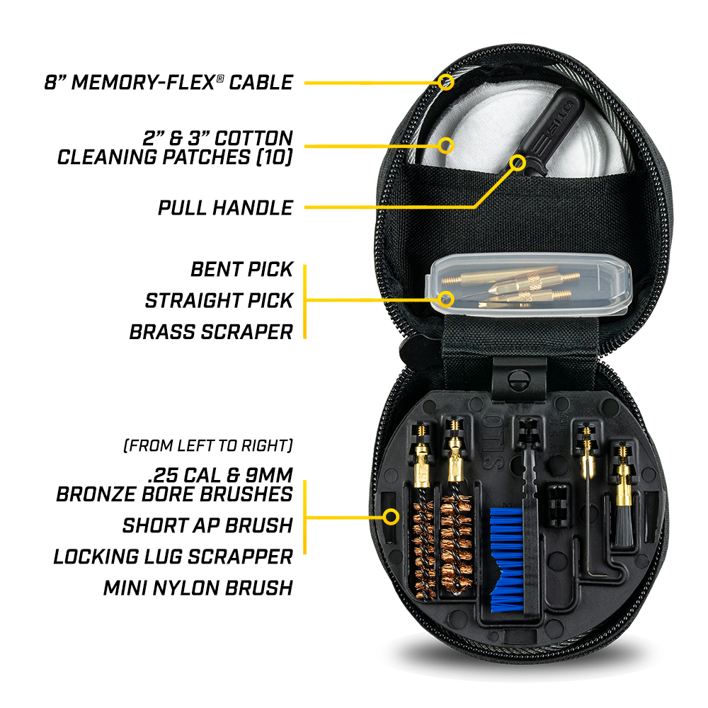 2点 クギバットセット アテナ 3コン グラウコーピス エリクトニオス Otis Technology | 3-Gun Competition Gun Cleaning Kit | Item FG-753