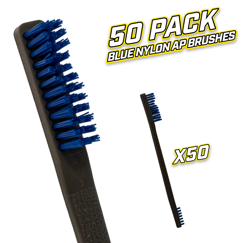 フルーリア　ブラシ Otis Technology | 50 Pack Blue Nylon AP Brushes | Smart Gun Care | USA