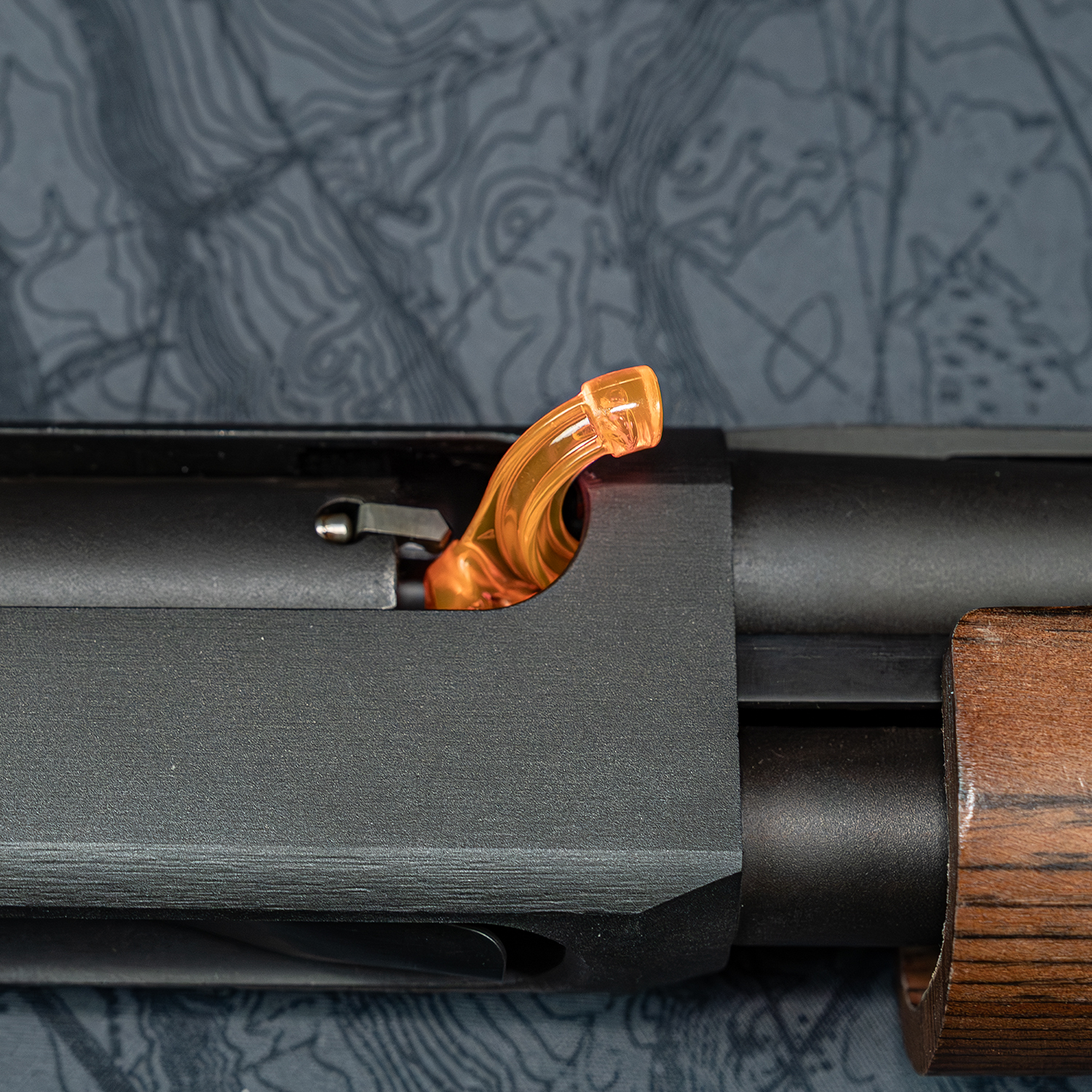 Lifestyle image of Otis Technology Bore Reflector+  in use as chamber flag