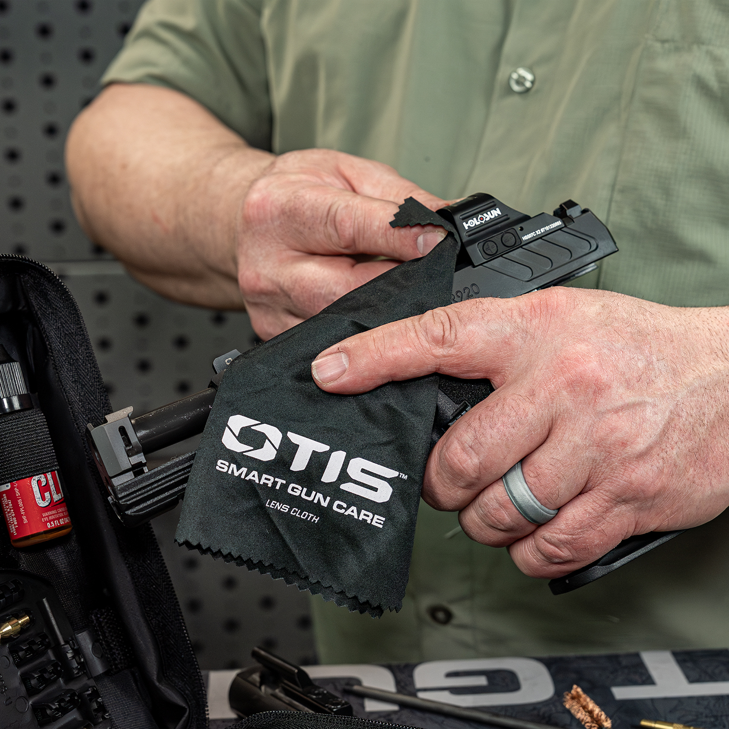 Otis Technology Ultimate Cleaning Kit product in use
