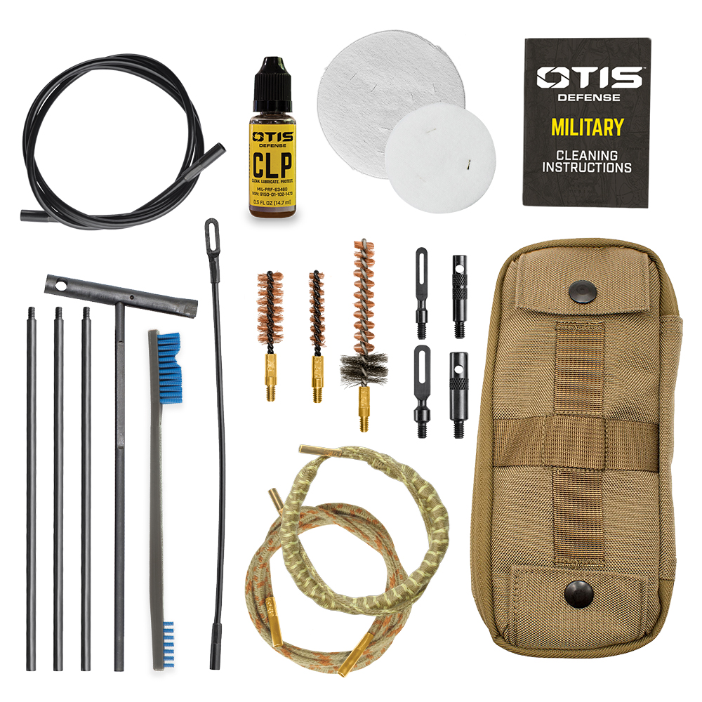 5.56mm/.45 cal I-MOD® Cleaning Kit contents outside of the case