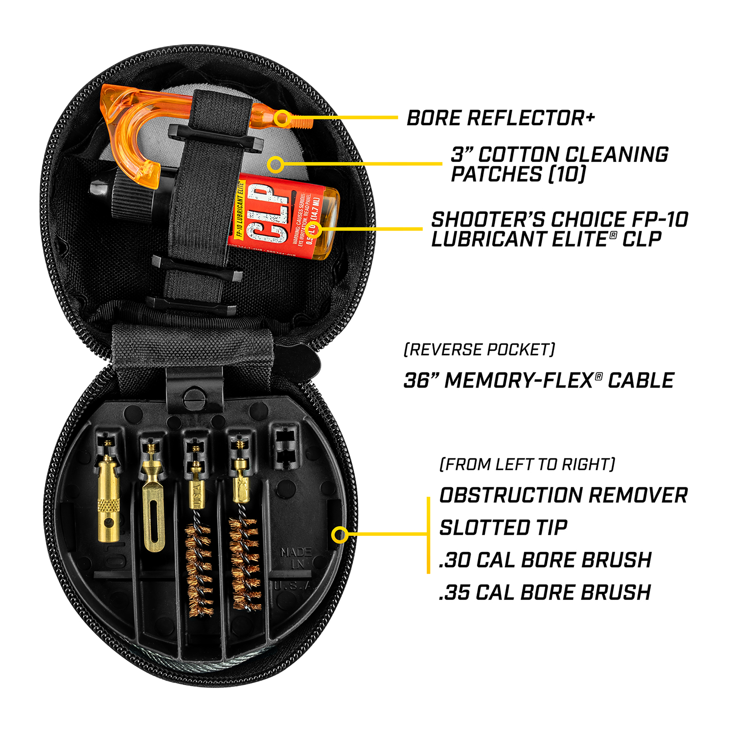 Product image of Otis Technology .308/.338 Rifle Cleaning Kit (FG-308-338) front facing right