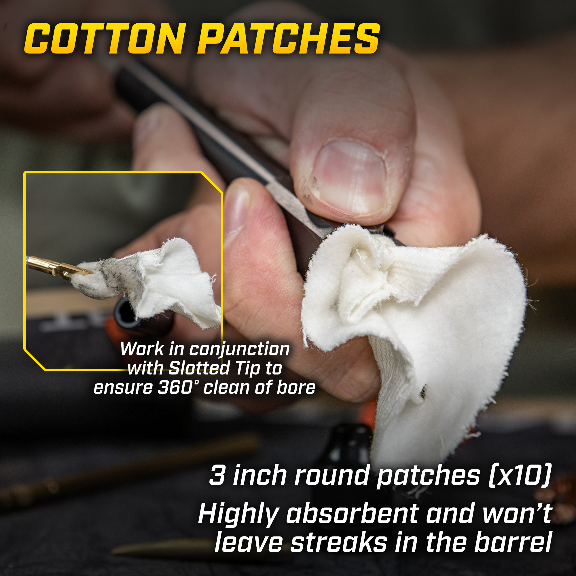 lifestyle image of Otis Technology .40 Caliber/10mm Handgun Cleaning Kit in use