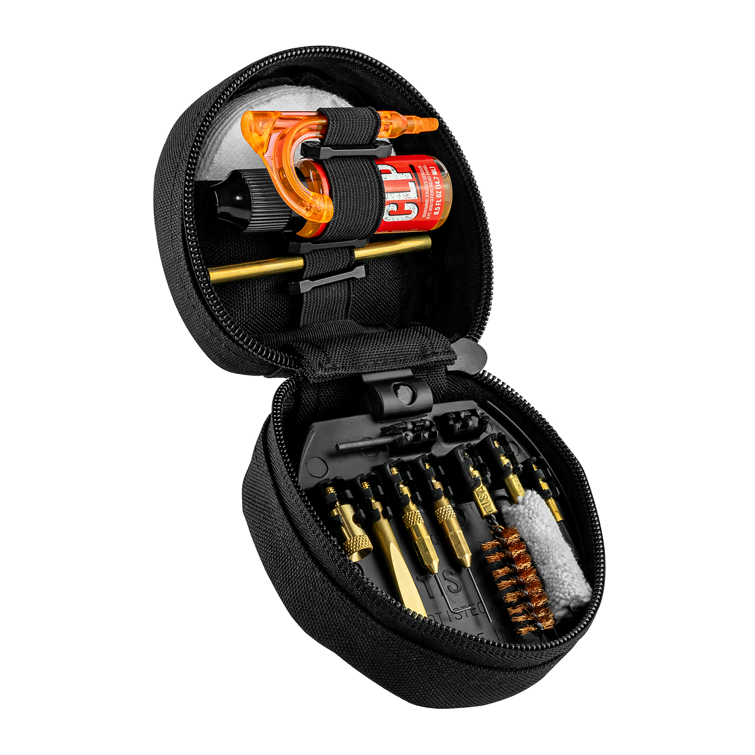 Product image of Otis Technology .45 Cal Pistol Cleaning Kit  facing right open