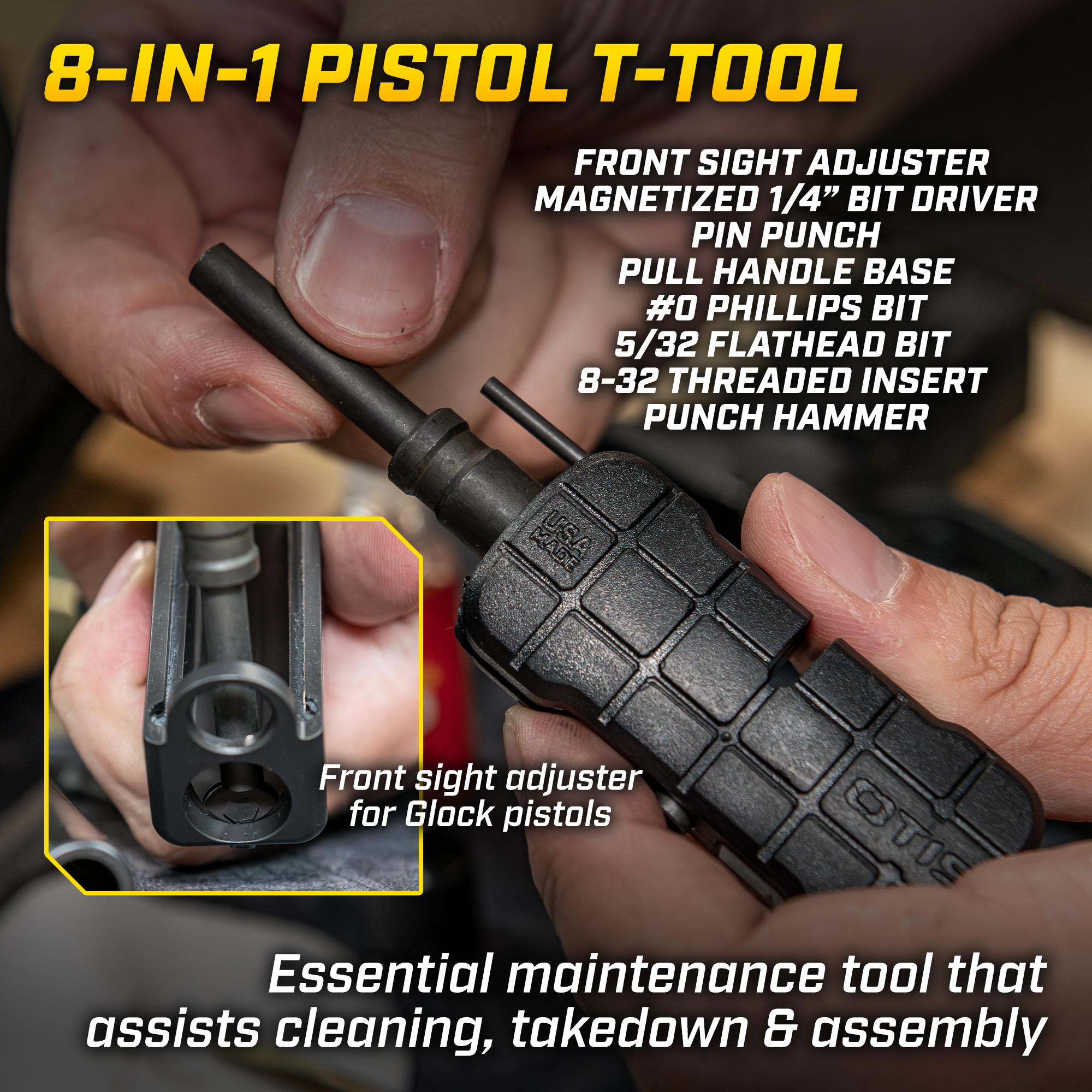 Otis Elite Pistol Edition - Universal Pistol Cleaning Kit for .22