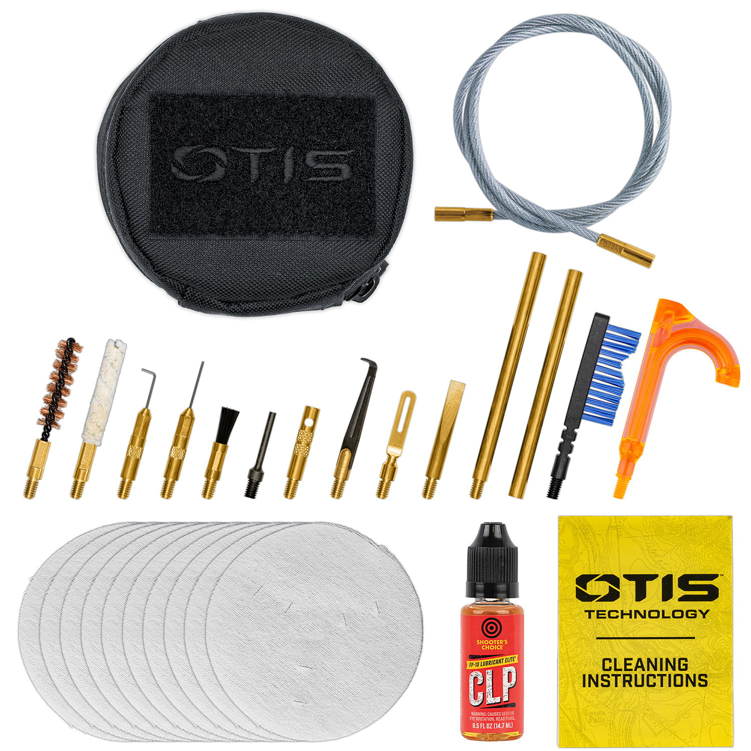 Product image of the Otis Technology 6.5mm Rifle Cleaning Kit components