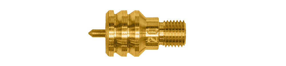 Product image of Otis 20 Gauge Pierce Point Jag for solid rod gun cleaning