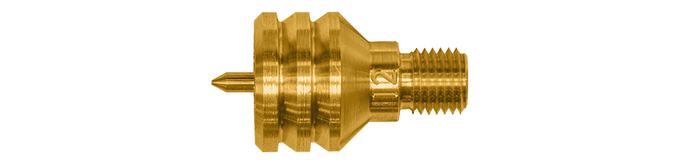 Product image of Otis 12 Gauge Pierce Point Jag for solid rod gun cleaning