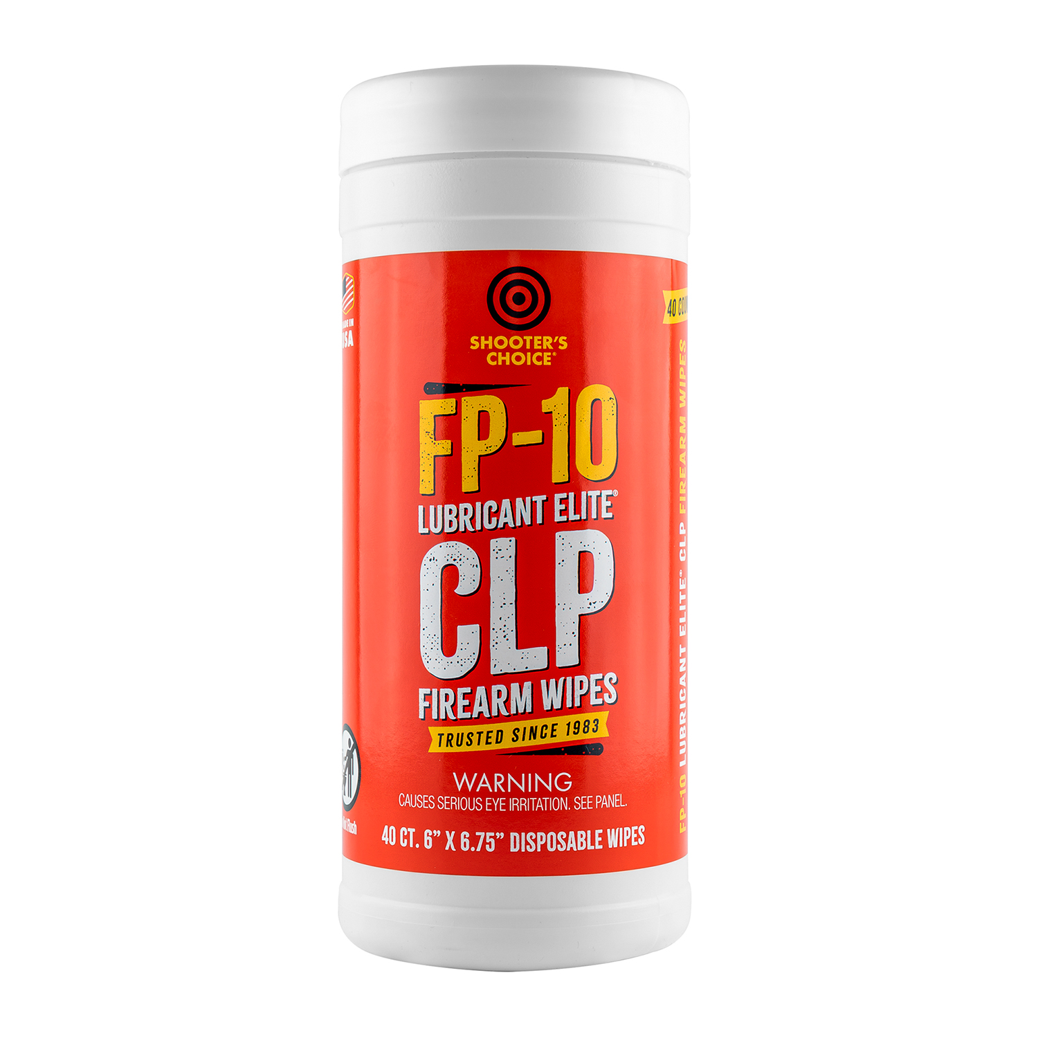 Product image of Shooter's Choice FP-10 CLP Firearms Wipes 40 count
