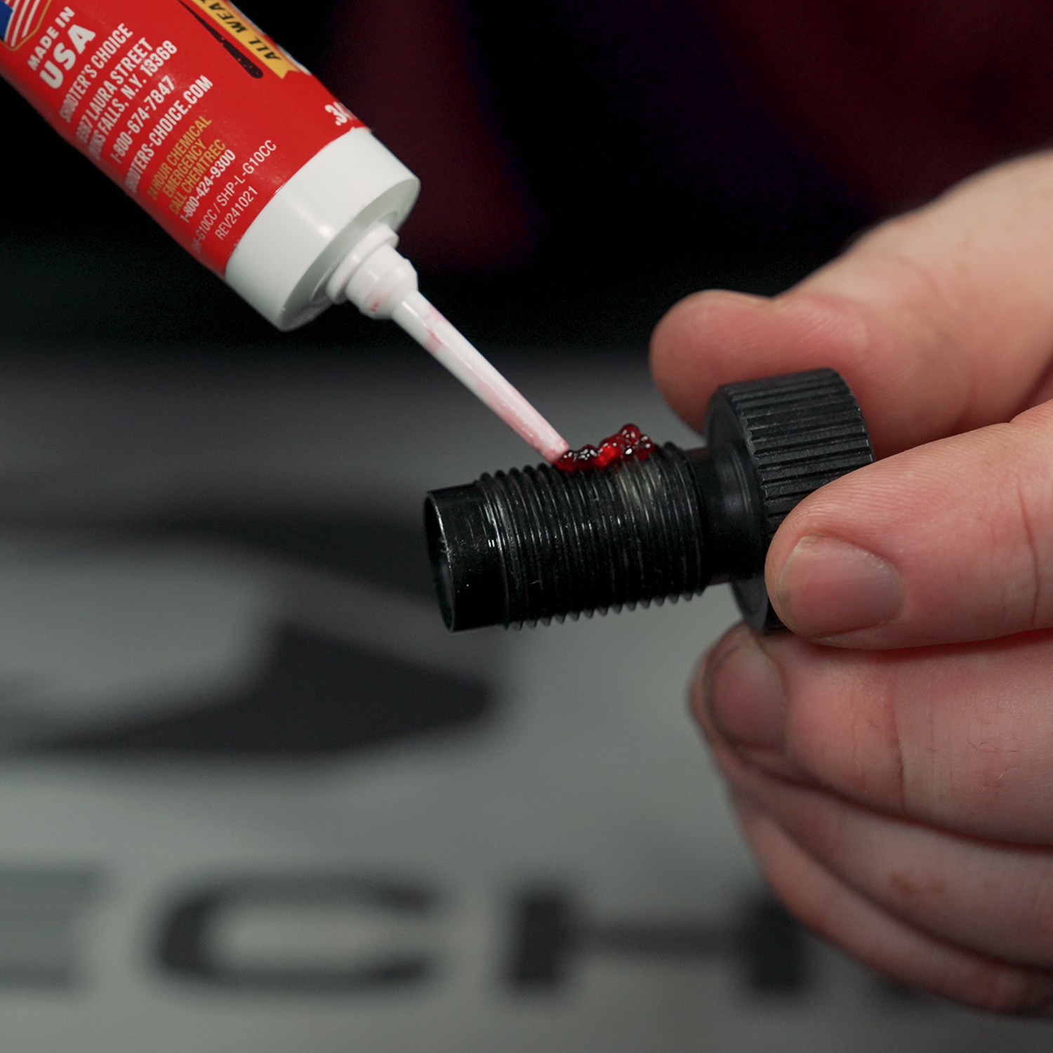 Lifestyle image of Shooter's Choice Muzzleloader Cleaning Accessory grease in use