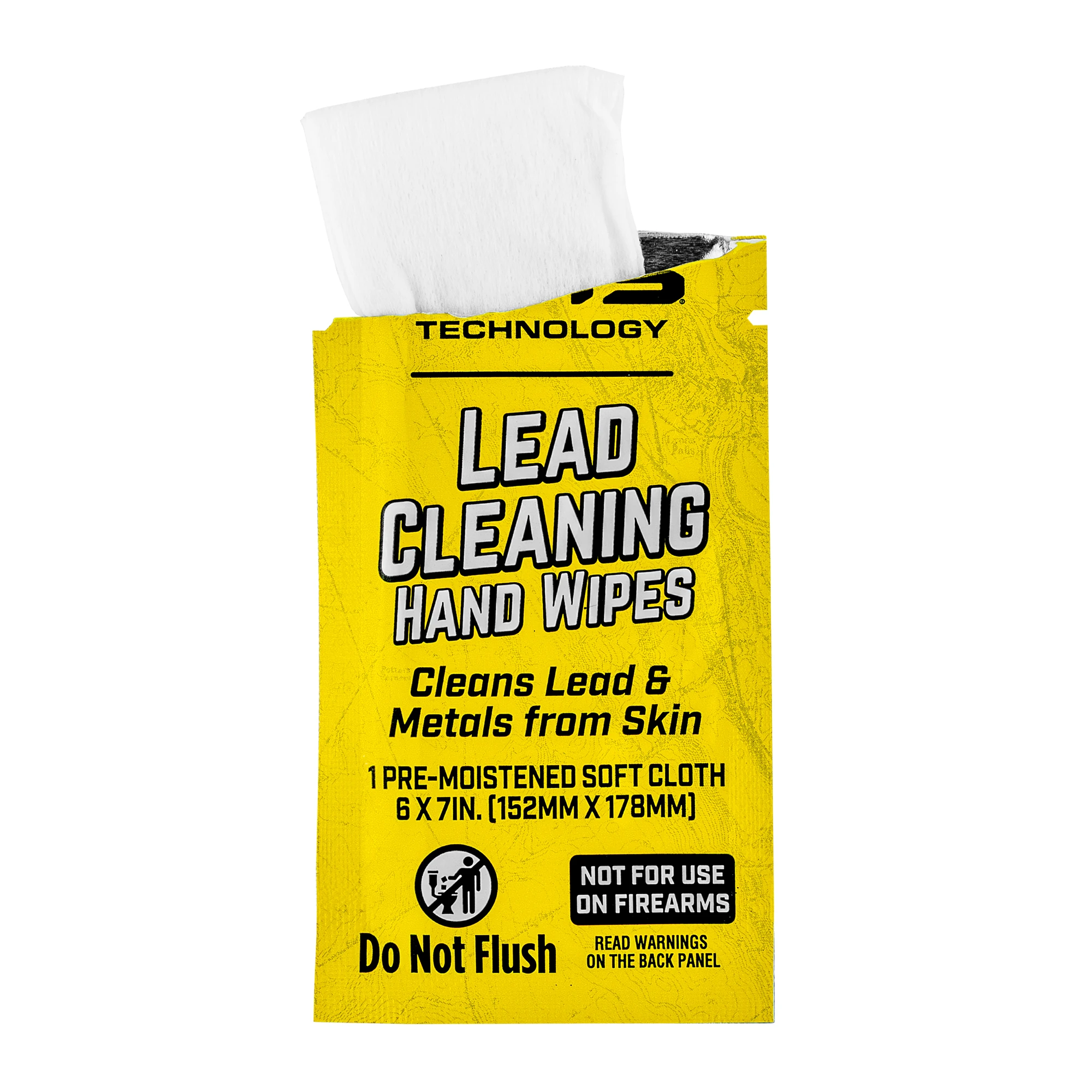 Product image of Otis Technology Lead Cleaning Hand Wipe Individually Wrapped - displayed open