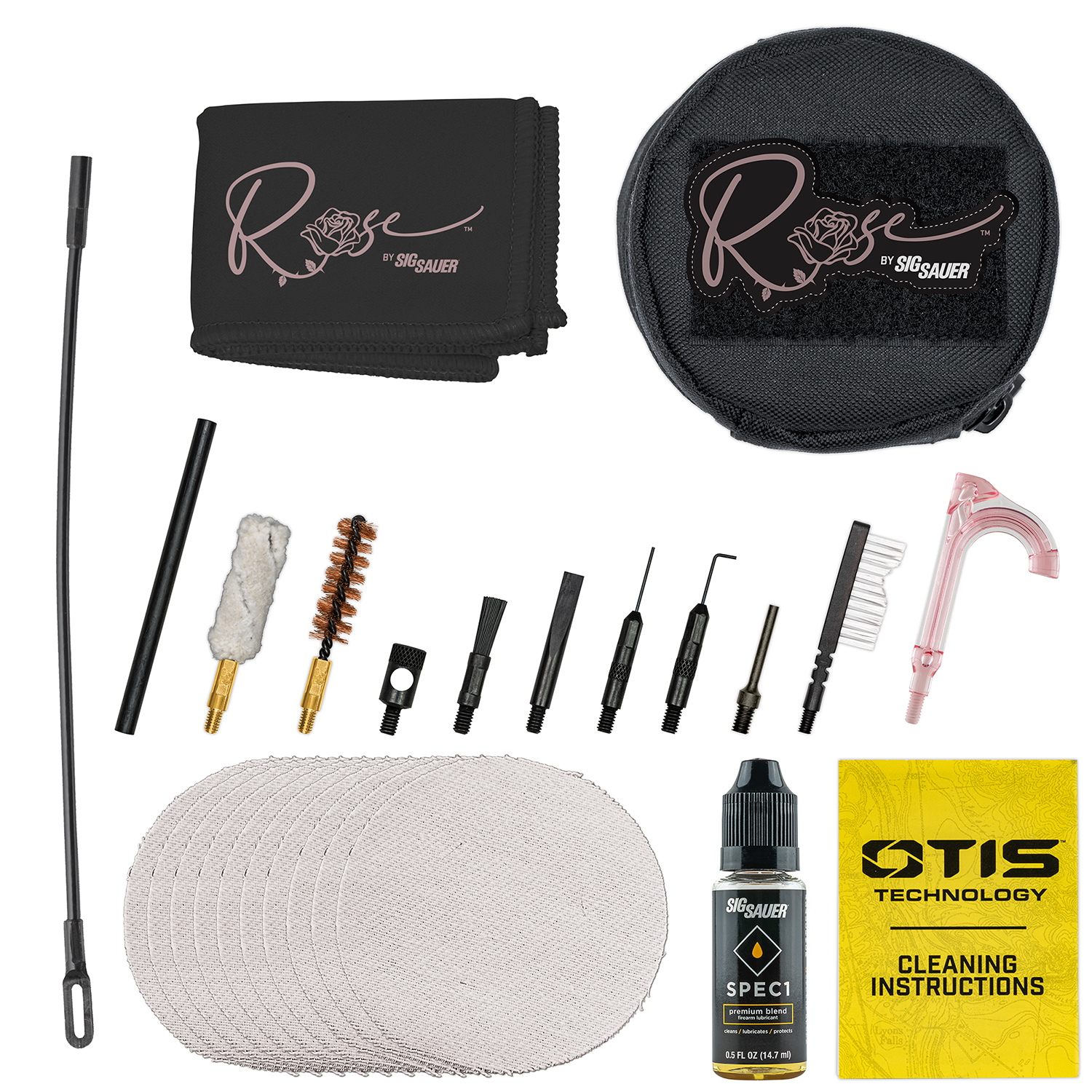 Product image of Otis Technology ROSE™ by Sig Sauer 9mm Cleaning Kit contents