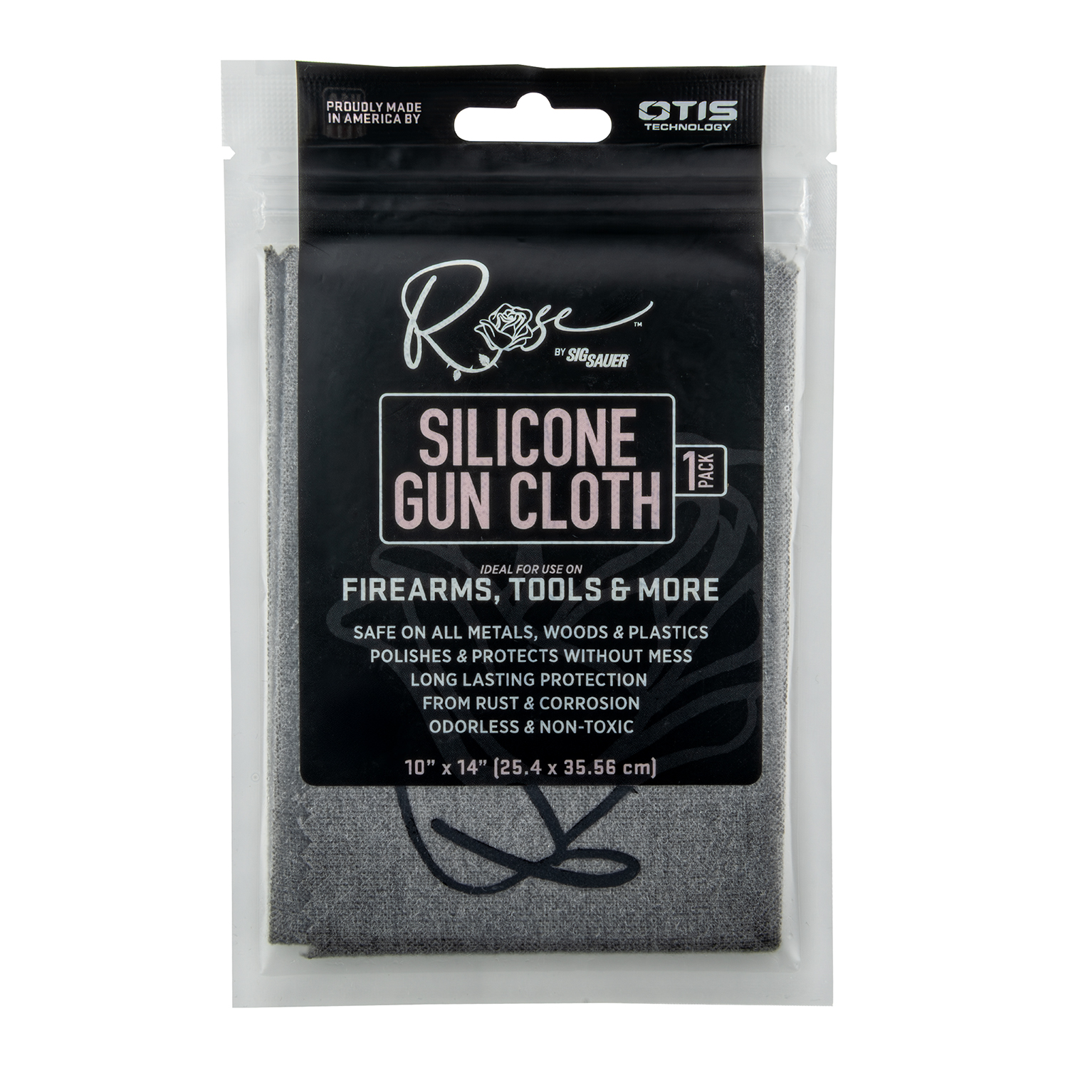 Product image of Otis Technology ROSE™ by Sig Sauer Silicone Gun Cloth in retail packaging