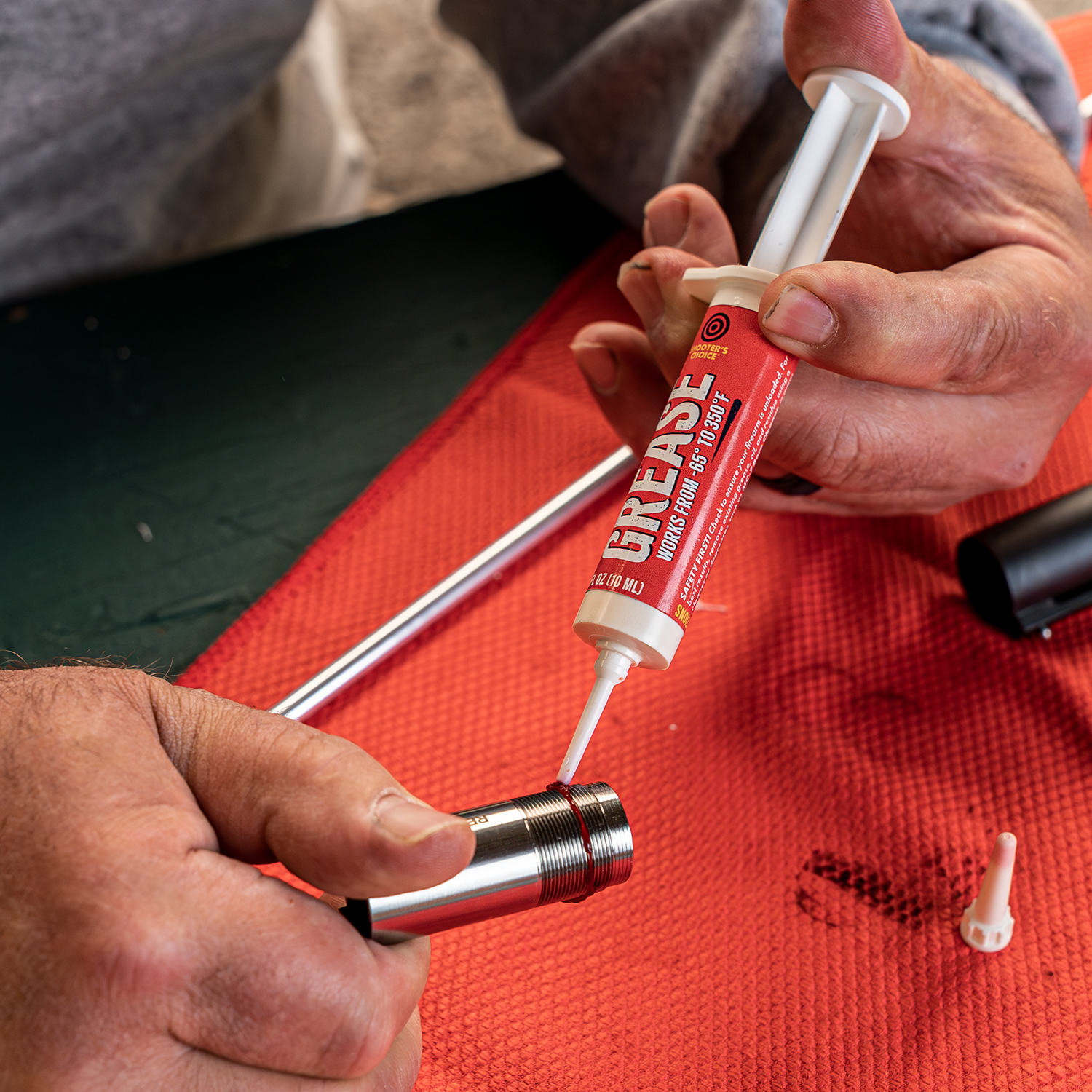 Lifestyle image of Shooter's Choice Synthetic All-Weather High-Tech Gun Grease