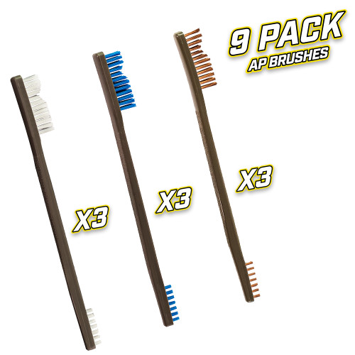 0.003 Stainless Steel Bristle and Straight Handle Instrument Cleaner Brush  906501 - Gordon Brush