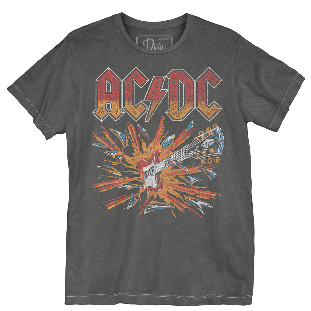 ac dc button up shirt