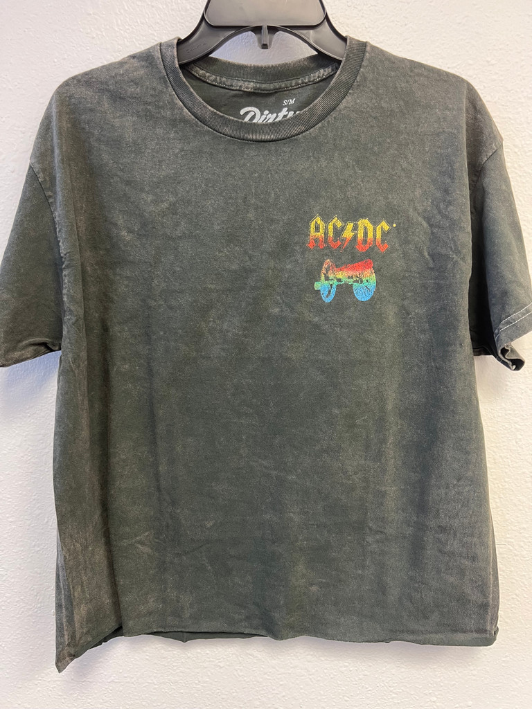 AC/DC Cannon Fodder Unisex Cut Hem Tee