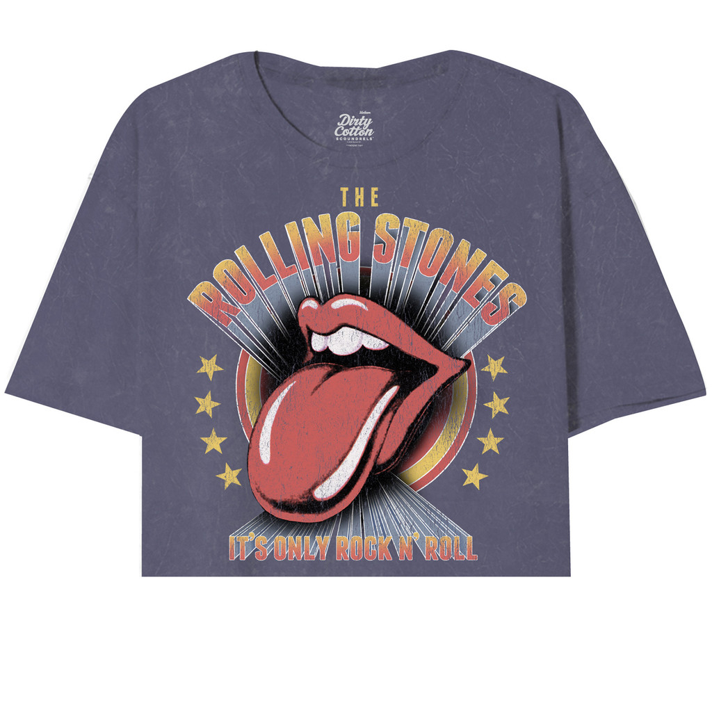 The Rolling Stones Vintage R&R Unisex Cut Hem Tee