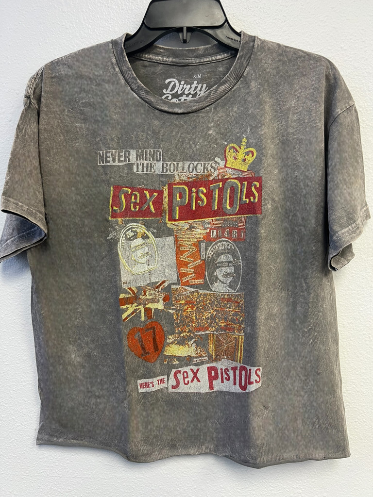 Sex Pistols Collaged Unisex Cut Hem Tee