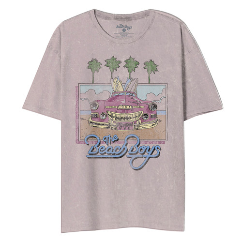 The Beach Boys Pink Beach Car Unisex Tee