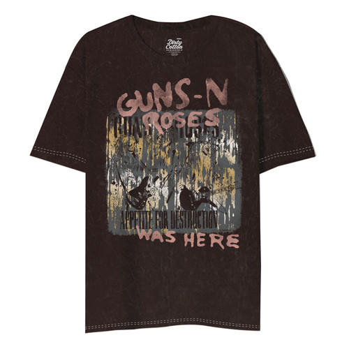 Guns N Roses Three Skeletons Unisex Tee w/Foil Accents